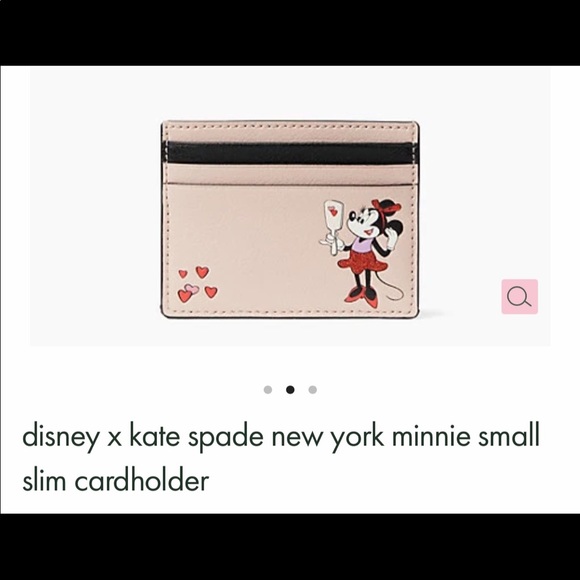 Kate Spade x Disney Minnie Mouse Card Wallet - Picture 3 of 8
